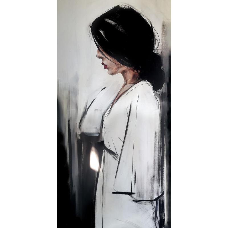 Painting Kong-Lo by Mü | Painting Figurative Acrylic Portrait