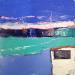 Painting au bout c'est la mer by L'huillier Françis | Painting Abstract Landscapes Oil