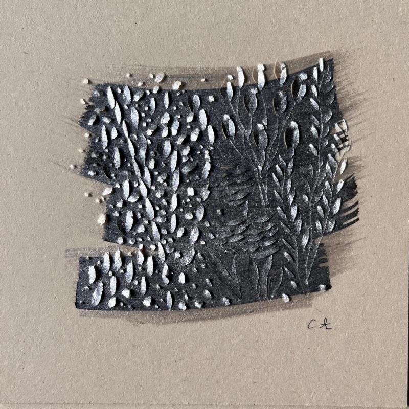 Peinture Seaweeds par Caitrin Alexandre | Tableau Figuratif Marine Nature Minimaliste Aquarelle Encre Papier