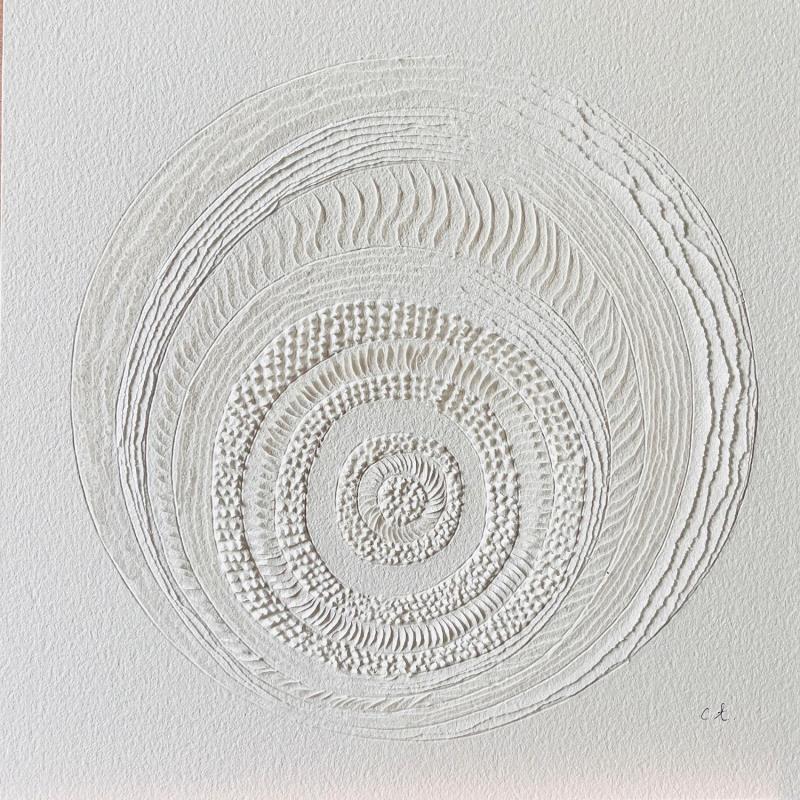 Peinture Mineral Ring par Caitrin Alexandre | Tableau Figuratif Nature Minimaliste Papier