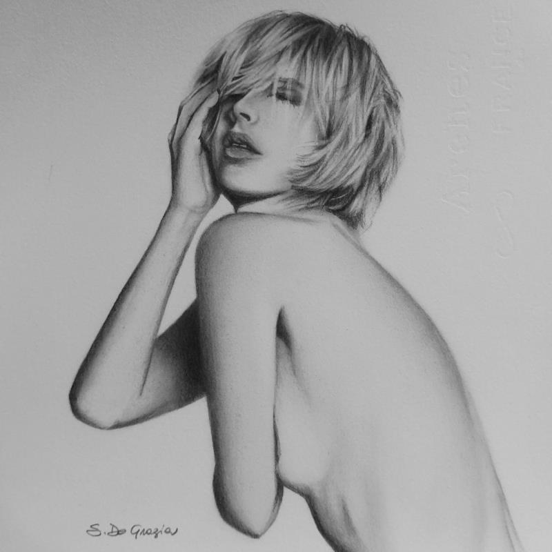 Painting L'irrazionale by De Grazia Serena | Painting Figurative Charcoal