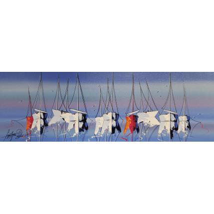 Peinture Vue Marseillaise par Fonteyne David | Tableau Figuratif Acrylique Paysages