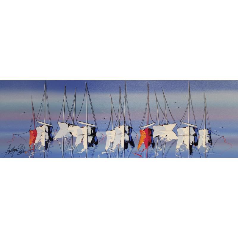 Peinture Vue Marseillaise par Fonteyne David | Tableau Figuratif Paysages Acrylique
