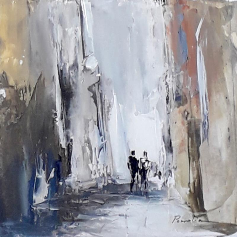 Painting ruelle by Poumelin Richard | Painting Figurative Acrylic, Oil Landscapes