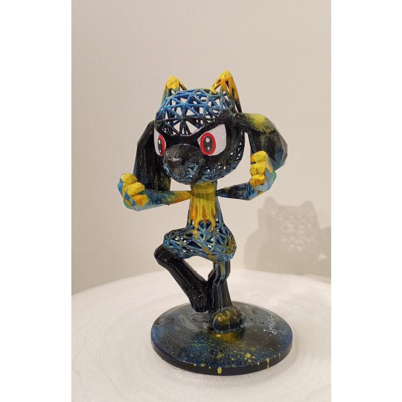 Sculpture Classic Riolu by Mikhel Julien | Sculpture Pop-art Graffiti, Resin