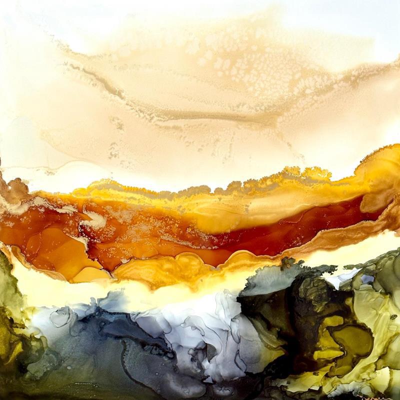 Peinture 1757 Poésie des dunes par Depaire Silvia | Tableau Abstrait Paysages Natures mortes Minimaliste Acrylique