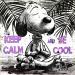 Peinture Snoopy zen par Cornée Patrick | Tableau Pop-art Icones Pop Graffiti Huile