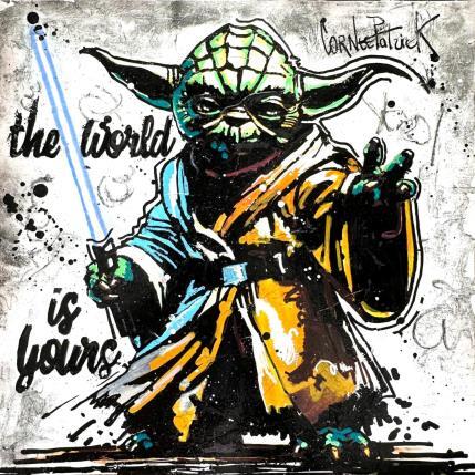 Gemälde Yoda is a great master von Cornée Patrick | Gemälde Pop-Art Graffiti, Öl Kino, Pop-Ikonen