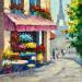 Painting Fleurs de France by Pigni Diana | Painting Figurative Landscapes Urban Architecture Oil