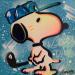 Painting Snoopy Golf by Kedarone | Painting Pop-art Pop icons Graffiti Acrylic