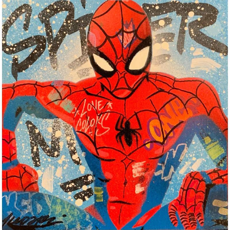 Painting Spider by Kedarone | Painting Pop-art Acrylic, Graffiti Pop icons