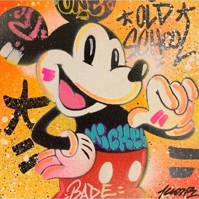 Painting Mickey Good Day by Kedarone | Painting Pop-art Acrylic, Graffiti Pop icons