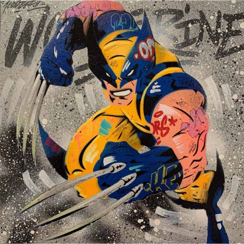 Painting Wolverine by Kedarone | Painting Pop-art Acrylic, Graffiti Pop icons