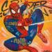 Peinture Spider Man par Kedarone | Tableau Pop-art Icones Pop Graffiti Acrylique