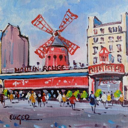 Gemälde LE MOULIN ROUGE A PARIS von Euger | Gemälde Figurativ Acryl Alltagsszenen, Gesellschaft, Pop-Ikonen, Urban