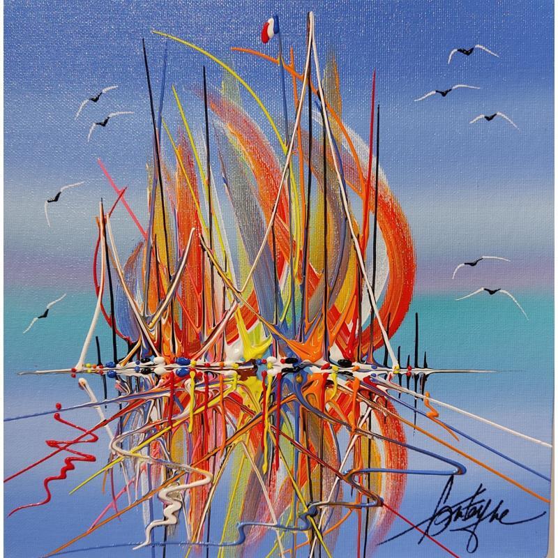 Painting La mer est folle by Fonteyne David | Painting Figurative Acrylic