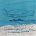 Gemälde Carré Grain de Sable Bleu 10 von CMalou | Gemälde Materialismus Minimalistisch Sand