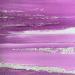 Peinture Carré Violet 2 par CMalou | Tableau Matiérisme Minimaliste Sable