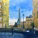 Peinture Paris view par Faveau Adrien | Tableau Figuratif Urbain Huile