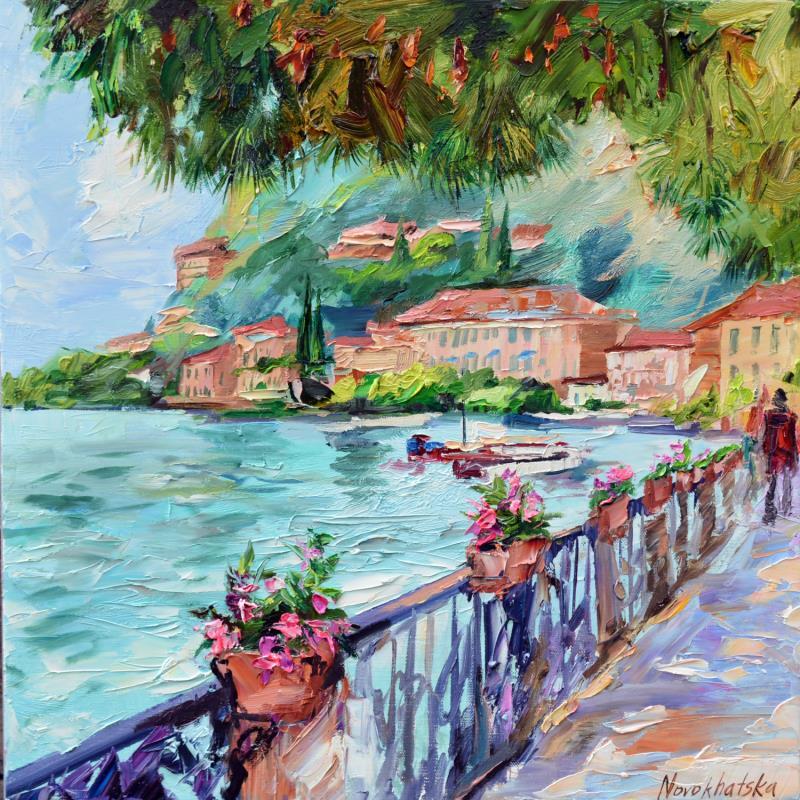 Painting Paysage du sud by Novokhatska Olga | Painting Figurative Landscapes Urban Oil