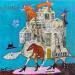 Gemälde Invitation au voyage  von Colin Sylvie | Gemälde Art brut Tiere Acryl Collage Pastell