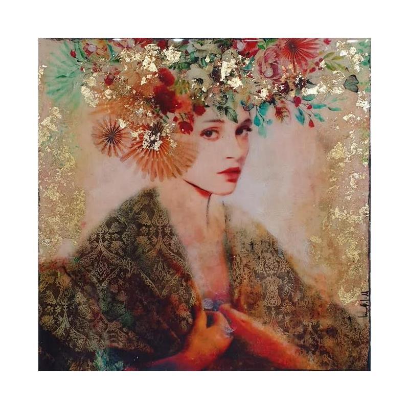 Painting Nuria II by Bofill Laura | Painting Figurative Portrait Acrylic Resin