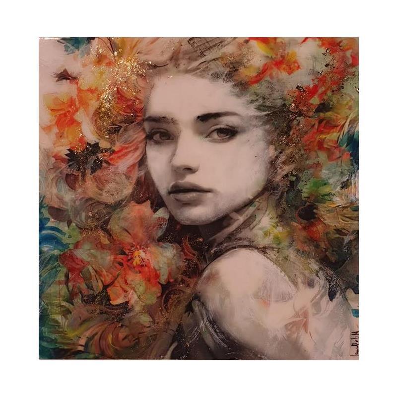 Painting Encantada by Bofill Laura | Painting Figurative Portrait Acrylic Resin