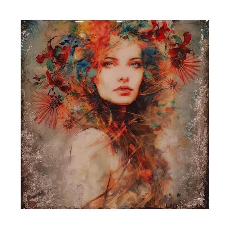 Painting Diva by Bofill Laura | Painting Figurative Portrait Acrylic Resin