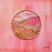 Peinture Pink landscape par Vazquez Laila | Tableau Figuratif Paysages Nature Aquarelle Textile