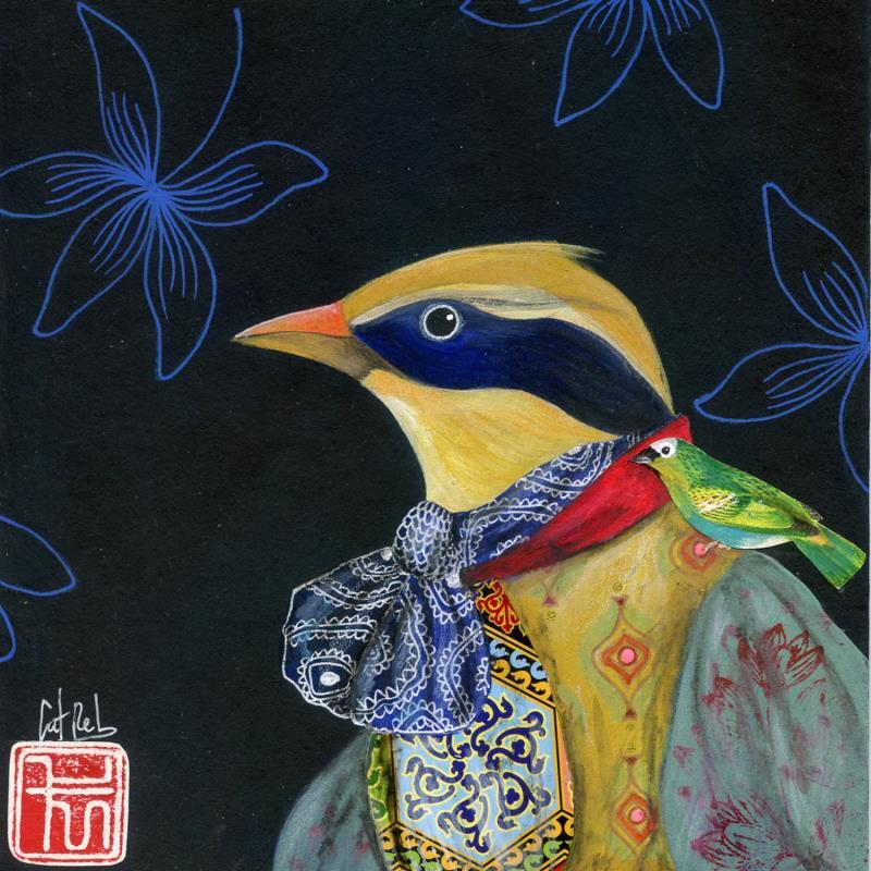 Painting LUMO by Rebeyre Catherine | Painting Naive art Acrylic Animals