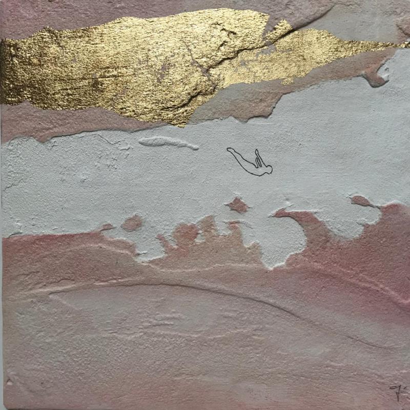 Painting MY JOY by Roma Gaia | Painting Subject matter Minimalist Acrylic Sand