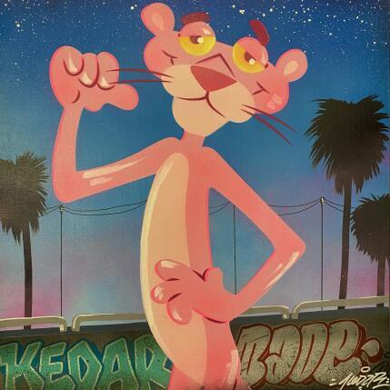 Painting Pink day is a good day by Kedarone | Painting Pop-art Acrylic, Graffiti Pop icons