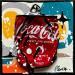 Painting Vintage Coke by Costa Sophie | Painting Pop-art Acrylic Gluing Upcycling