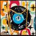 Peinture Vintage vinyle par Costa Sophie | Tableau Pop-art Acrylique Collage Upcycling