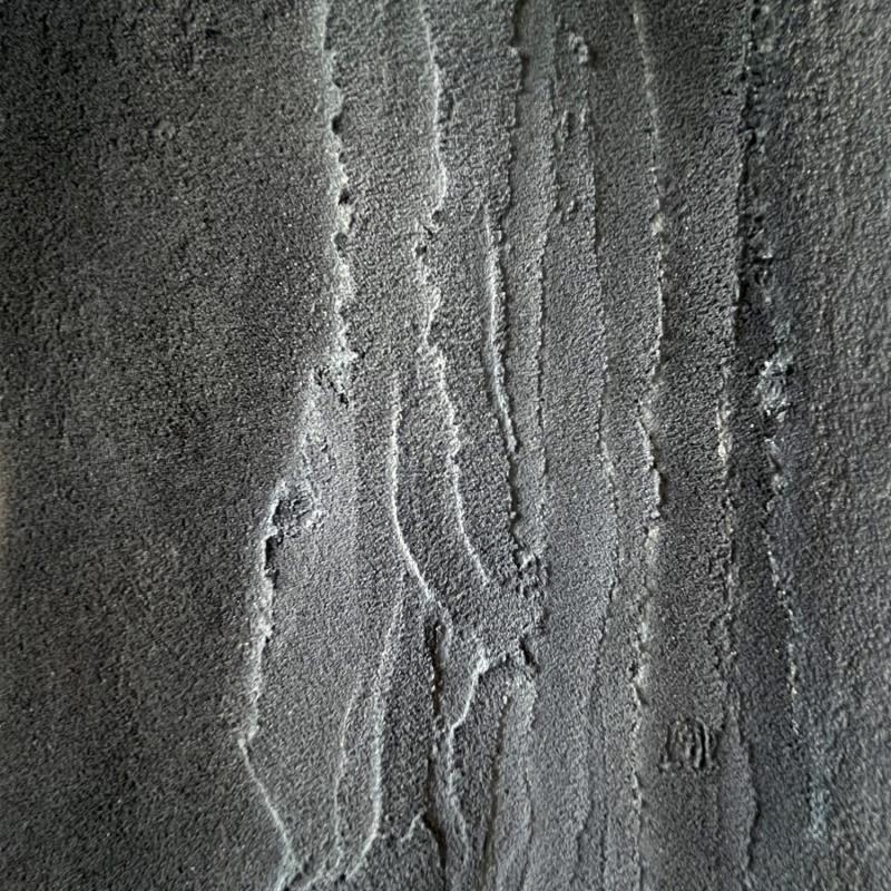 Gemälde Carré Iridescent 2 von CMalou | Gemälde Materialismus Minimalistisch Sand