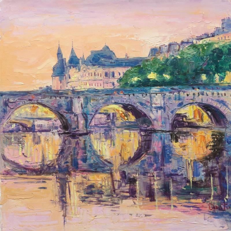 Gemälde Le pont Neuf à Paris von Dontu Grigore | Gemälde Figurativ Urban Öl
