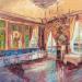 Gemälde L'intérieur du restaurant parisien  von Dontu Grigore | Gemälde Figurativ Urban Öl