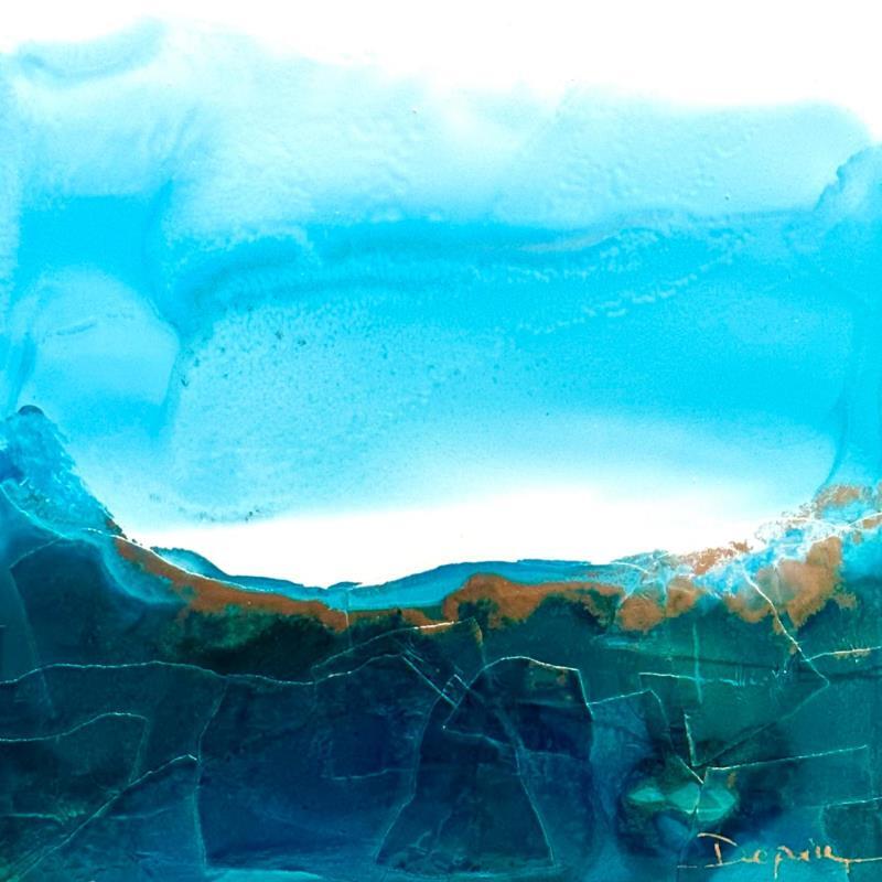 Painting 1655 POÉSIE MARINE by Depaire Silvia | Painting Abstract Acrylic, Gluing, Ink Landscapes, Marine, Minimalist