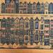 Gemälde HR 1322 golden Amsterdam  von Ragas Huub | Gemälde Art brut Architektur Pappe Gouache