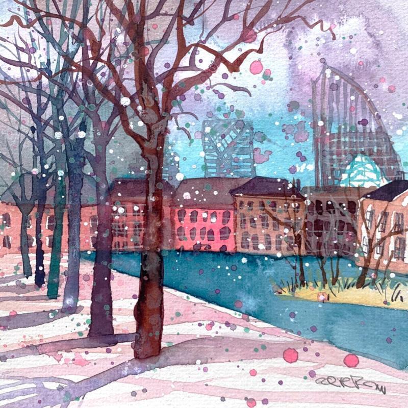 Painting NO.  2490 THE HAGUE HOFVIJVER by Thurnherr Edith | Painting Subject matter Urban Watercolor