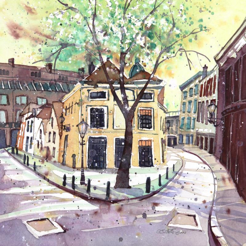 Painting NO.  24109  THE HAGUE  NOBELSTRAAT by Thurnherr Edith | Painting Subject matter Watercolor Urban