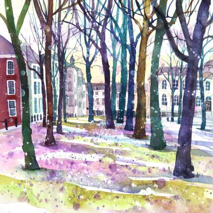 Painting NO.  24115  THE HAGUE  LANGE VOORHOUT SPRING by Thurnherr Edith | Painting Subject matter Watercolor Urban