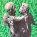 Peinture Anges aux Graffitis verts par André Raphaël | Tableau Figuratif Portraits Urbain Scènes de vie Acrylique