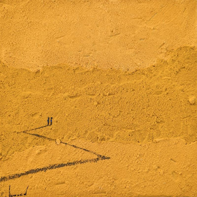 Gemälde A69 von Lemonnier  | Gemälde Materialismus Landschaften Acryl Zinc