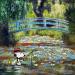 Painting F3  un dimanche chez Monet by Marie G.  | Painting Pop-art Pop icons Wood Acrylic