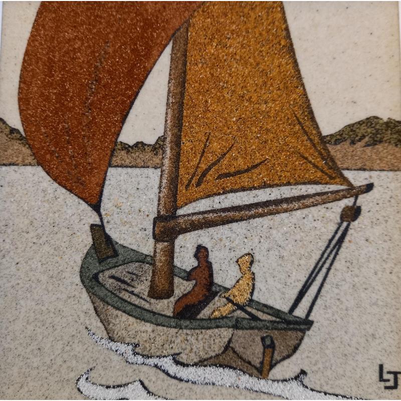 Gemälde Vent arrière von Jovys Laurence  | Gemälde Materialismus Sand Alltagsszenen, Marine, Sport