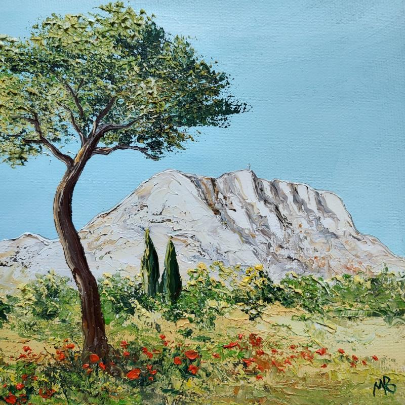 Painting Sainte Victoire by Blandin Magali | Painting Figurative Landscapes Oil