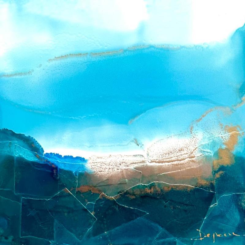 Painting 1651 Poésie Givrée   by Depaire Silvia | Painting Abstract Acrylic Landscapes, Marine, Minimalist