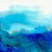 Peinture 1617 Poésie marine par Depaire Silvia | Tableau Abstrait Paysages Marine Minimaliste Acrylique Collage Encre