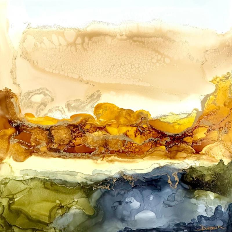 Peinture 1754 Poésie des dunes  par Depaire Silvia | Tableau Abstrait Paysages Natures mortes Minimaliste Acrylique Encre Pigments